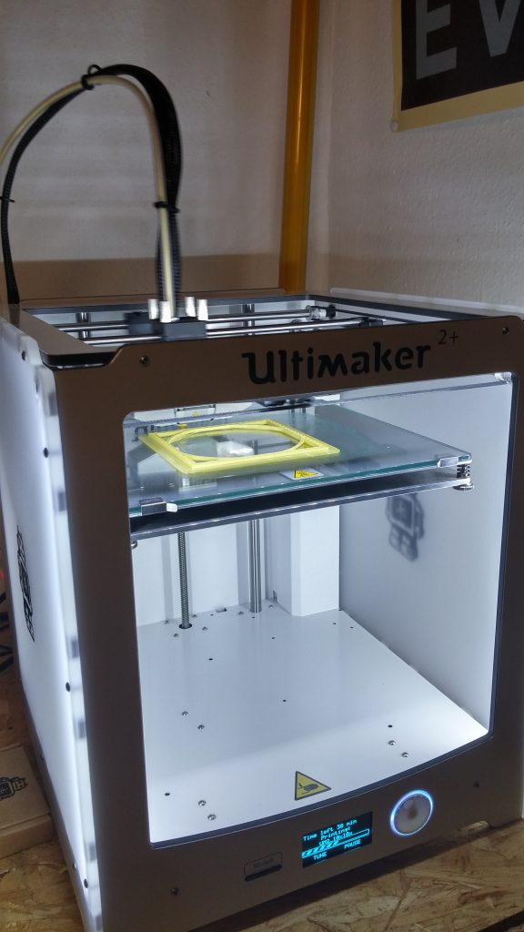 Bild eines Testdrucks mit dem neuen 3D-Drucker Ultimaker 2+